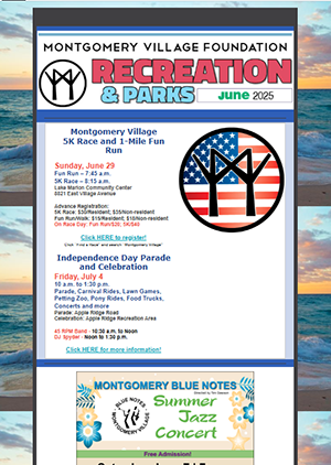 Sign up for the Recreation E-Newsletter