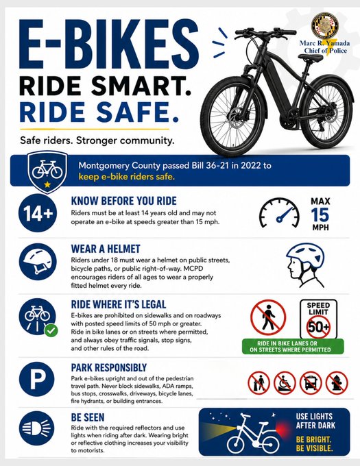 E-Bikes Safety Sheet from MCPD